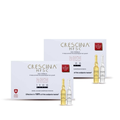 Crescina HFSC 100% 1300 Woman 10 TC + 10 FL twin package